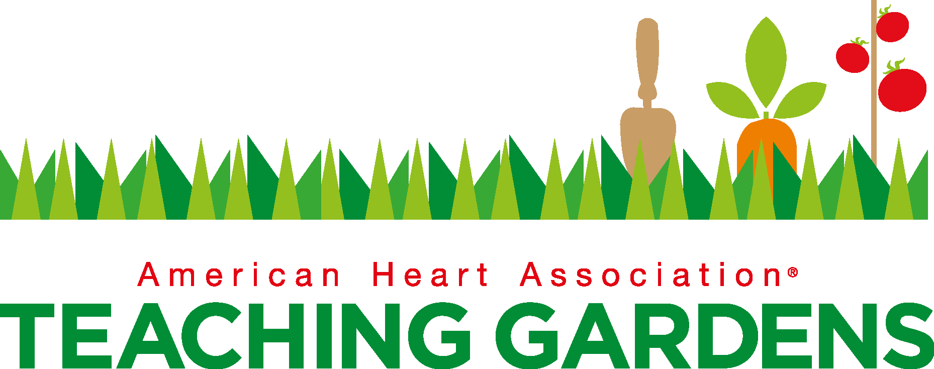 American Heart Association Teaching Gardens Logo Vector Logo